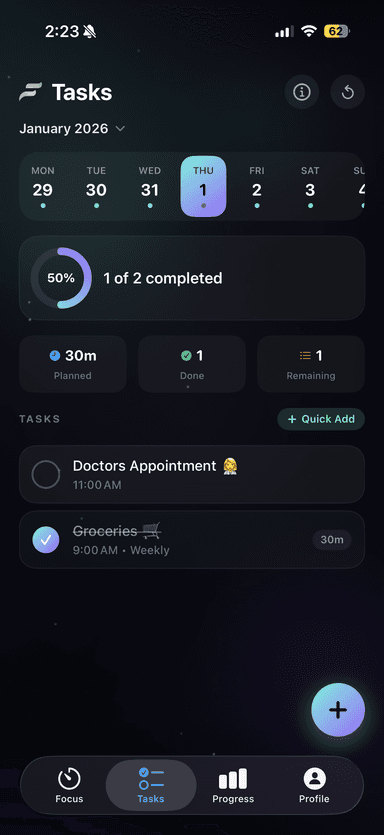FocusFlow Tasks